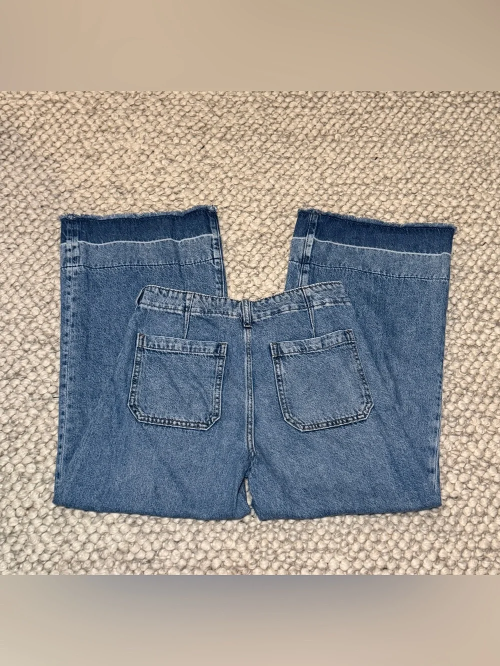 GAP Kids High Rise Stride Wide-Leg Ankle Jeans